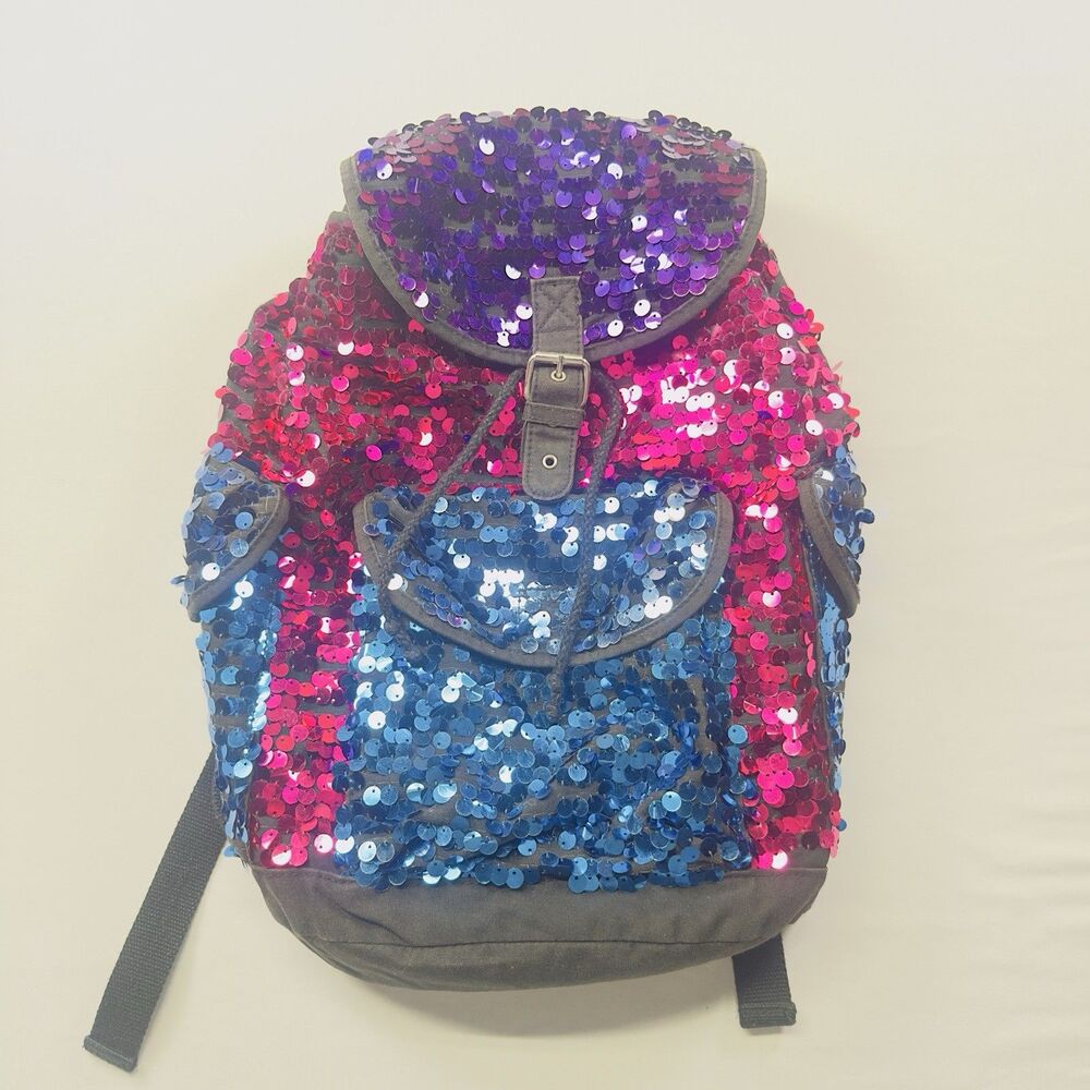 Aeropostale Colorful Sequined Backpack. #Rave #festivalvibes. #Rainbow